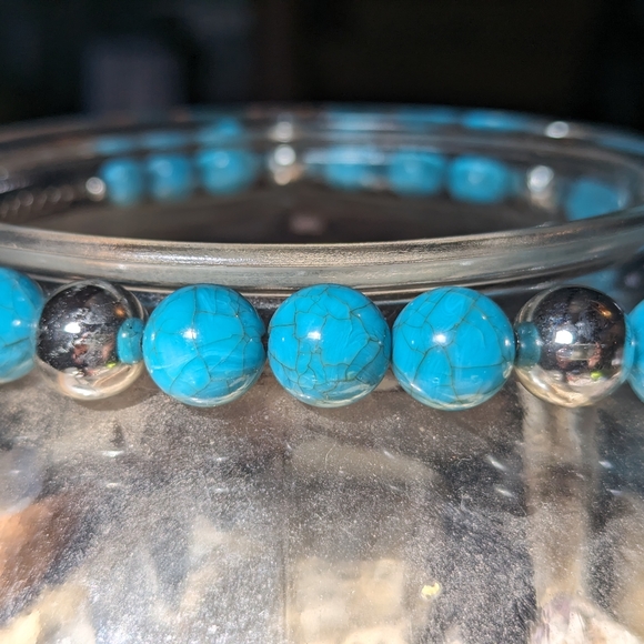 Turquoise necklace and bracelet - Picture 2 of 6